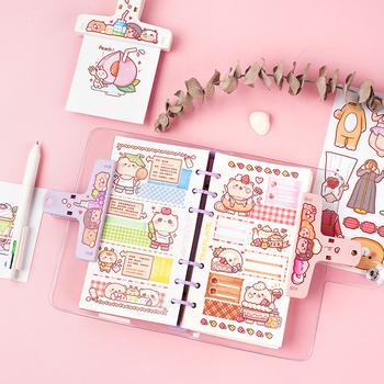 Journal Holder – пластмасов държач за дневник, Add More марка, модел Small Sweet Potato Series Hand Account Holder, единично опаковане, многофункционален клип за запечатване