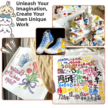 Textilný marker – vodotesný, nevybledne, umývateľný, pre DIY maľovanie na textíliách