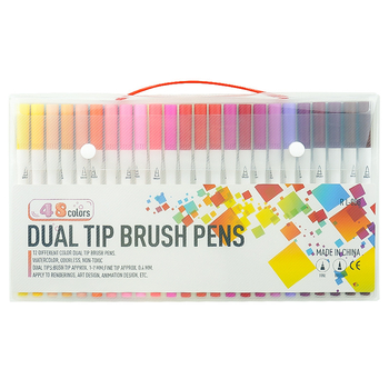 Geng xi Dvostruki akrilni marker s mekanim vrhom četke, periva