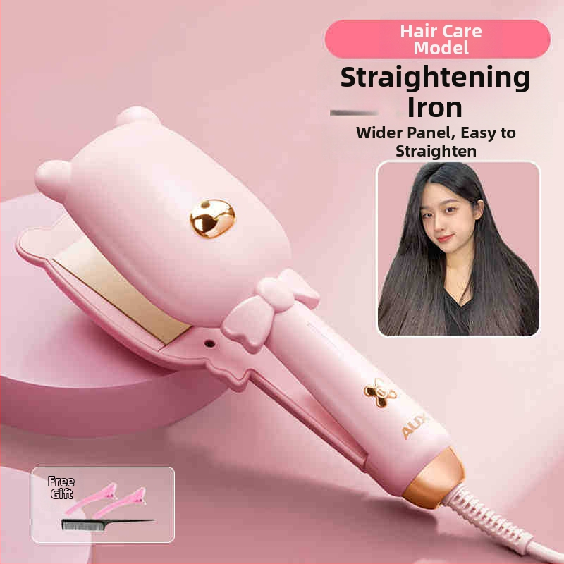 AUX/OX dviejų funkcijų plaukų tiesinimo ir garbanojimo žnyplės su turmalino keramikos plokštelėmis, šildymo laidininko skersmuo virš 31 mm, 220 V, 73 W, laidinis