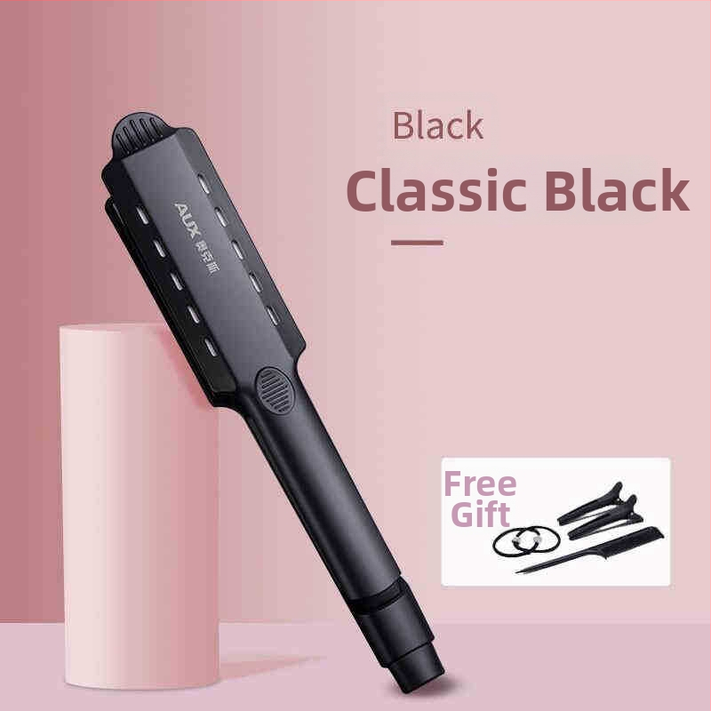 AUX/OX dviejų funkcijų plaukų tiesinimo ir garbanojimo žnyplės su turmalino keramikos plokštelėmis, šildymo laidininko skersmuo virš 31 mm, 220 V, 73 W, laidinis