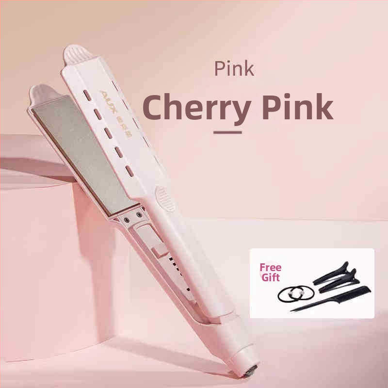 AUX/OX dviejų funkcijų plaukų tiesinimo ir garbanojimo žnyplės su turmalino keramikos plokštelėmis, šildymo laidininko skersmuo virš 31 mm, 220 V, 73 W, laidinis