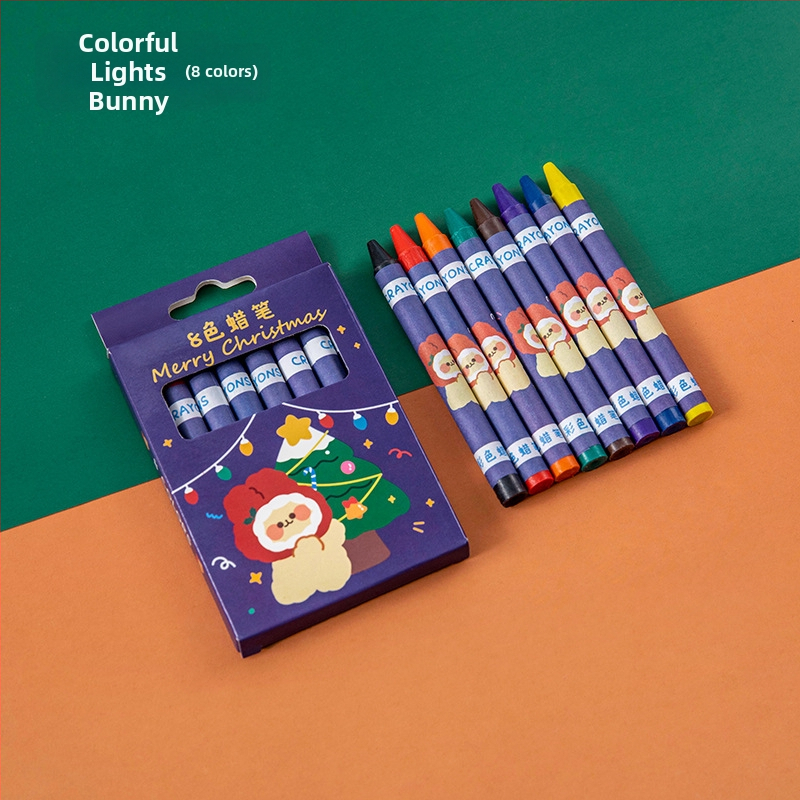 Cartoon Christmas Crayon Set A1812 – plastmassist korpus, peamine otstarve: joonistamine ja graffiti, Mudel: A1812, IP-luba: Jah (Art Wenchuang)