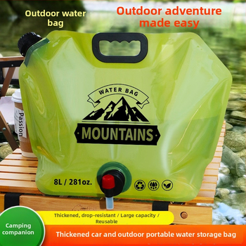 Välisvee kott välitegevusteks, paksenenud kokkuklapitav veepaak, toidukvaliteediga, PE+Nailon+PET, Zhongheng