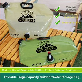 Välisvee kott välitegevusteks, paksenenud kokkuklapitav veepaak, toidukvaliteediga, PE+Nailon+PET, Zhongheng