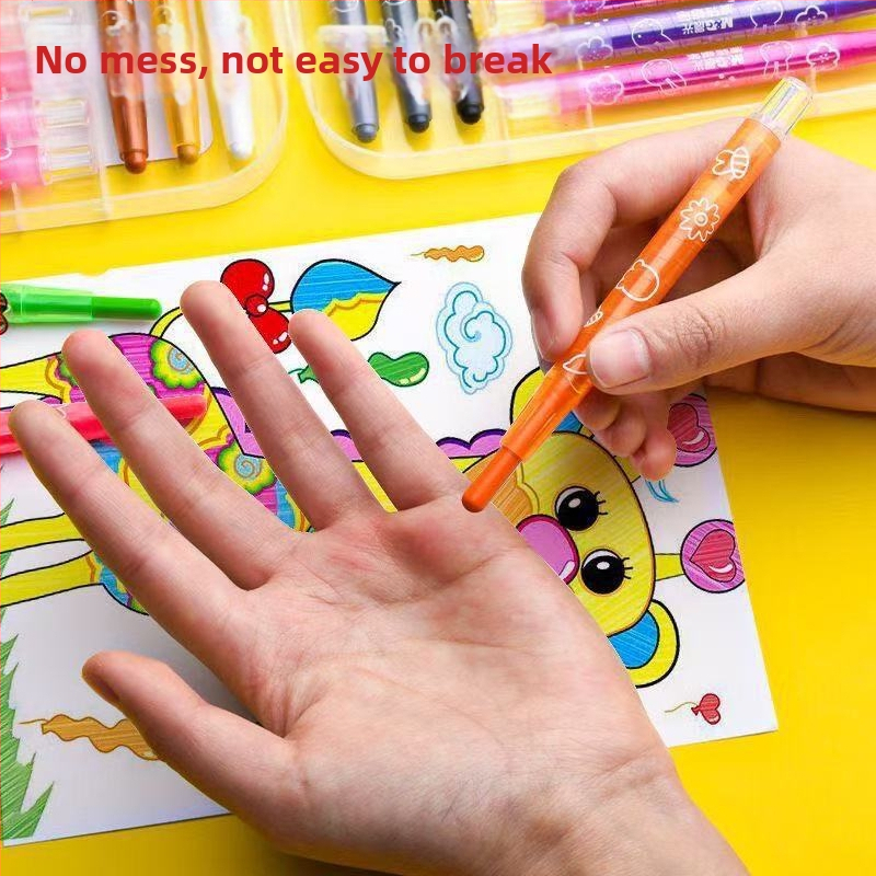 Morning Light pasukamasios aliejinių pieštukų rinkinys piešimui X4323, apvalus galiukas, plastikinis korpusas, papildomos spalvos 12/24/36