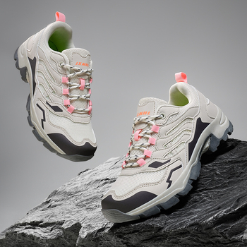 Unisex παπούτσια πεζοπορίας, με χαμηλό πάνω μέρος, άνω από δίχτυ, εσωτερικό από δίχτυ, EVA μεσαία σόλα, εξωτερική σόλα καουτσούκ ανθεκτική στην τριβή