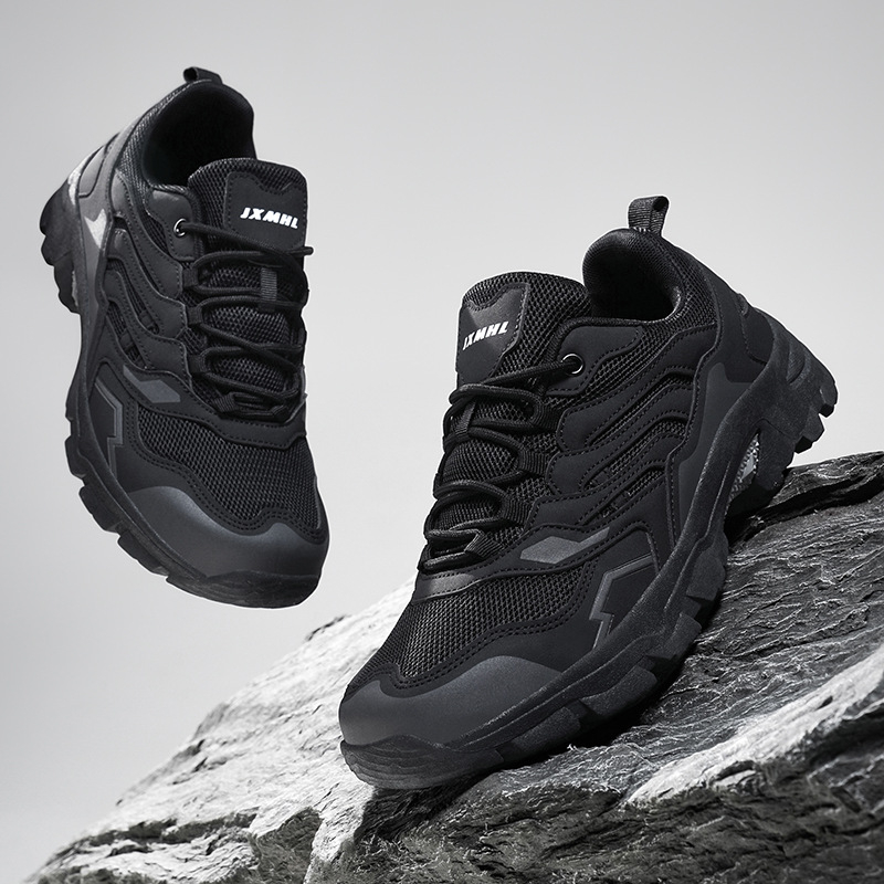 Unisex παπούτσια πεζοπορίας, με χαμηλό πάνω μέρος, άνω από δίχτυ, εσωτερικό από δίχτυ, EVA μεσαία σόλα, εξωτερική σόλα καουτσούκ ανθεκτική στην τριβή