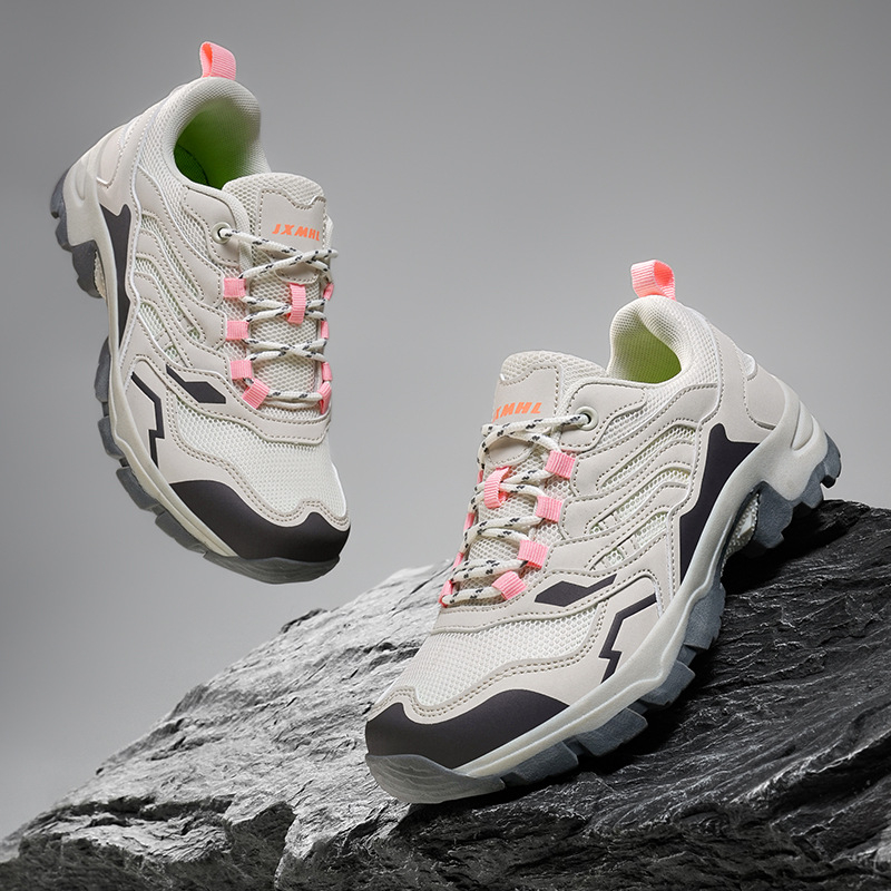 Unisex παπούτσια πεζοπορίας, με χαμηλό πάνω μέρος, άνω από δίχτυ, εσωτερικό από δίχτυ, EVA μεσαία σόλα, εξωτερική σόλα καουτσούκ ανθεκτική στην τριβή