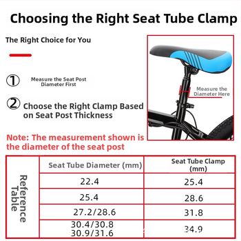 Fengen alumiiniumist jalgratta istmiku toru klamber kiire vabastusega, unisex, kohandatav