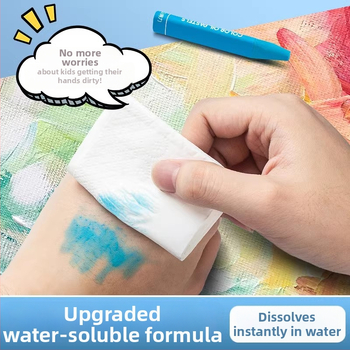 Детски маслени пастели HM856, серия Little Artist, пластмасов корпус, въртящ се връх, нето тегло 355 г