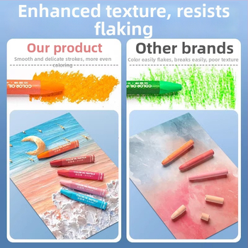 Детски маслени пастели HM856, серия Little Artist, пластмасов корпус, въртящ се връх, нето тегло 355 г