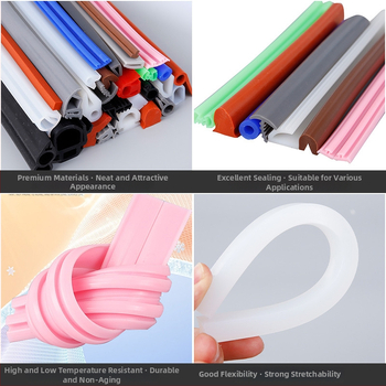 Bandă etanșare din silicon - Modelul 1, Material: cauciuc siliconic, Etanșare fixă, Brand Triple