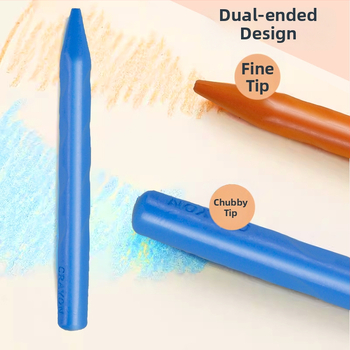 Plastmassa värvipliiatsid joonistamiseks — Qianhui ddlb, Non-dirty Hand seeria, silindriline pakk, pestav