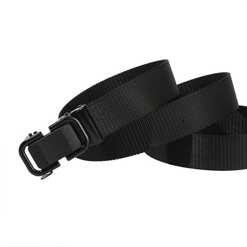 Nylonový taktický opasok s kovovou prackou a zapínaním na sponu, unisex pre mládež a študentov vojenského výcviku