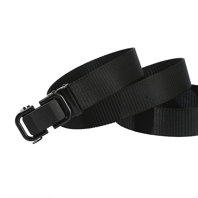 Nylonový taktický opasok s kovovou prackou a zapínaním na sponu, unisex pre mládež a študentov vojenského výcviku