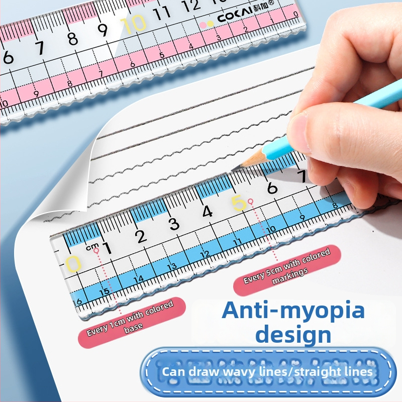Trumparegystei atspari liniuotė, modelis K-7015-p, plastmasinė, 12 g, be logotipo