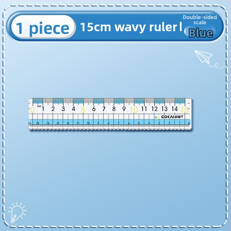 Pretmiopijas lineāls, modeļa K-7015-p, plastmasas, 12 g, bez logotipa