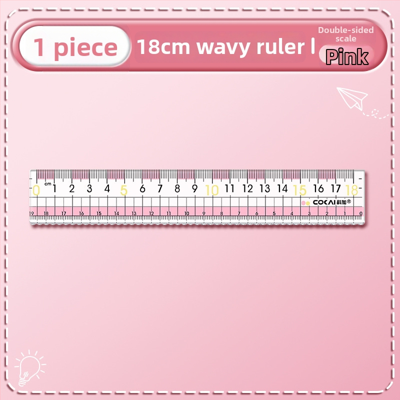 Pretmiopijas lineāls, modeļa K-7015-p, plastmasas, 12 g, bez logotipa