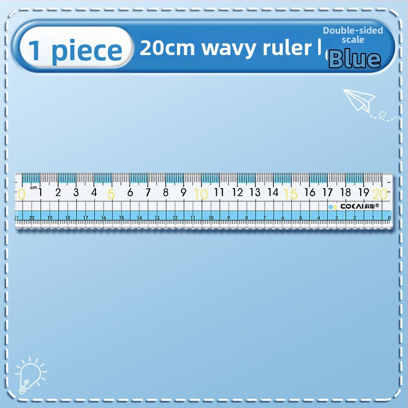 Pretmiopijas lineāls, modeļa K-7015-p, plastmasas, 12 g, bez logotipa