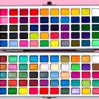 Ziyun Xuan ciets akvareļu komplekts metalā kastē, iesācējiem, pārnēsājami pigmentu blokos akvareļiem, sagatavots dāvanai