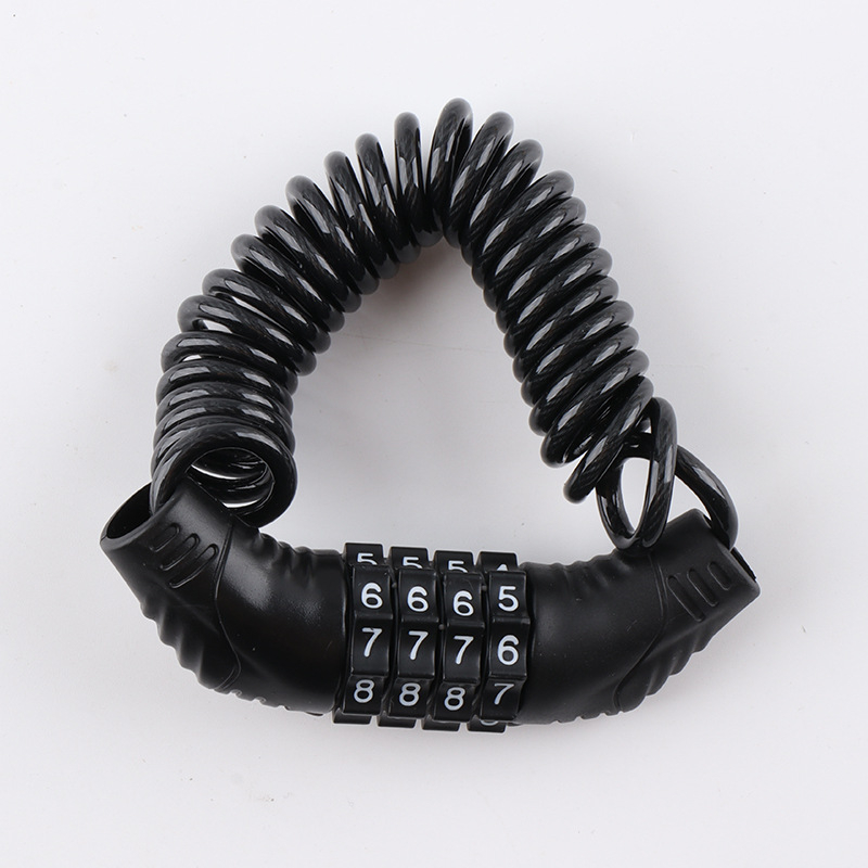 Kodo kabelių užraktas šalmams ir bagažui — skaitmeninis užraktas, cinko lydinio plieninis kabelis, Model Code Cable Lock, Šiuolaikinis minimalistinis stilius