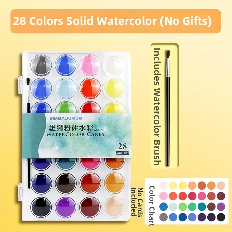 Lion ciets gouache krāsu komplekts, kastē 24 gab., nav importēts, nav IP atļaujas