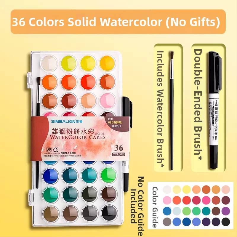 Lion ciets gouache krāsu komplekts, kastē 24 gab., nav importēts, nav IP atļaujas