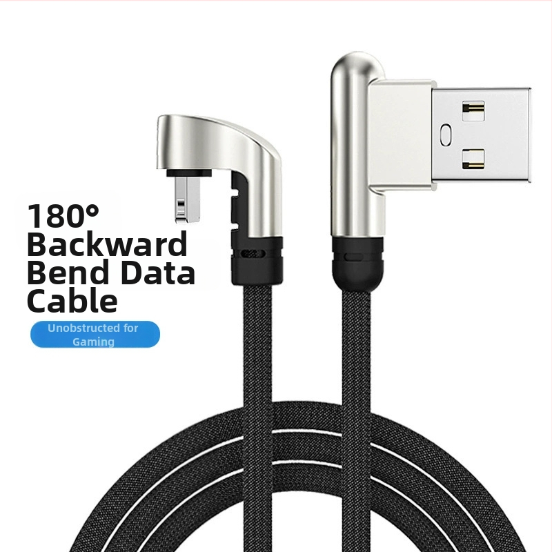 Lightning dátový kábel s dvojitým ohybom a guľatou hlavou, s jedným konektorom, SELERWIN/Xinlewei