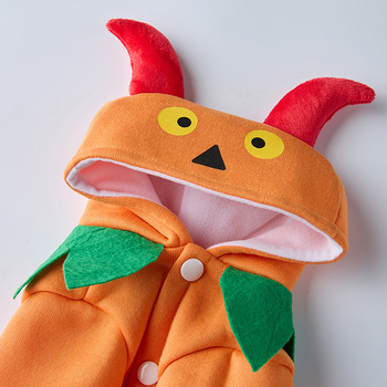 Šunų drabužiai – Kalėdų ir Helovyno tema su moliūgų demonų dizainu, Poliesteris, Gyvūnų drabužiai