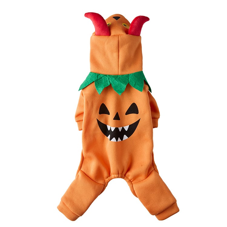 Šunų drabužiai – Kalėdų ir Helovyno tema su moliūgų demonų dizainu, Poliesteris, Gyvūnų drabužiai