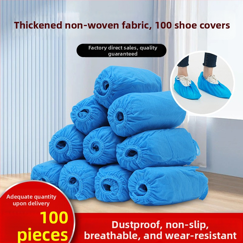 Vienreizējie apavu pārsegji iekštelpu izmantošanai, biezināts neausta audums, putekļu aizsardzība, ūdensizturīgi, pretslīdēšana.