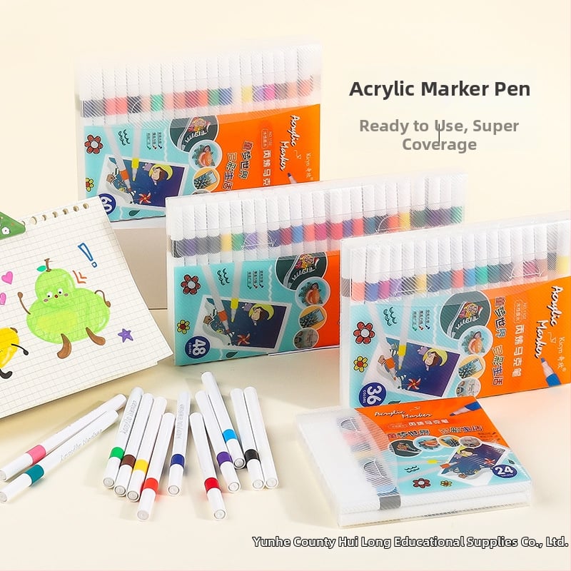 Set akrilnih markera Yihui za djecu – keramika crtanje, DIY, brzo sušeći, vodootporni