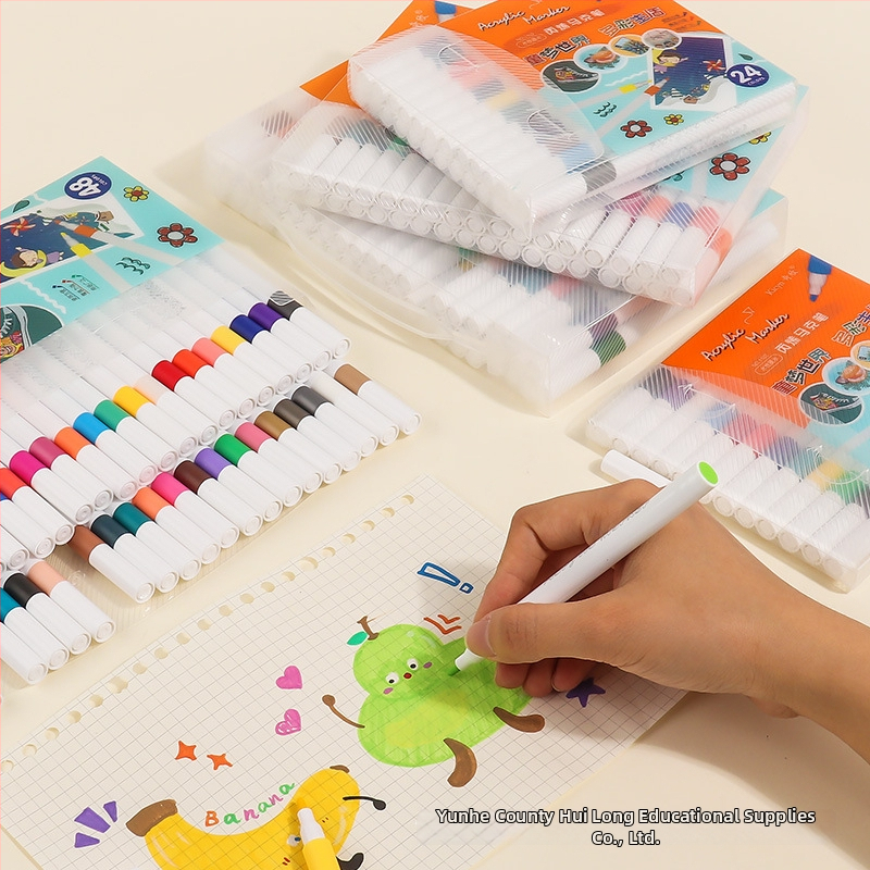 Set akrilnih markera Yihui za djecu – keramika crtanje, DIY, brzo sušeći, vodootporni