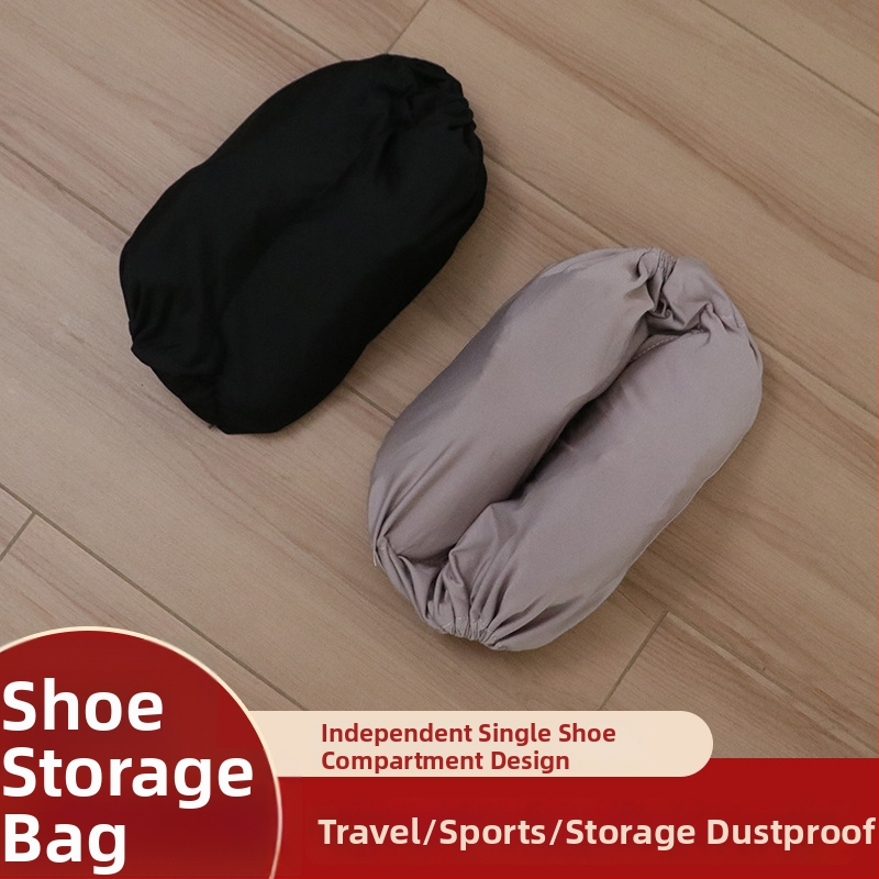 Batų uždangalai ir dulkių maišelis, pieno šilkinės tekstūros įspūdis, itin minkštas poliesteris, modernus minimalistinis stilius, 500 vnt komplektas kelionėms, tinka sportiniams ir odiniams batams