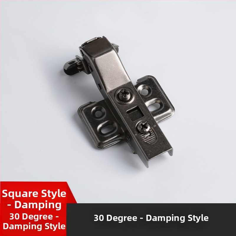 Aliuminio rėmo durų vyris – daugiakampiai kampai 30°/45°, hidraulinis amortizatorius, tinka stiklinėms durims