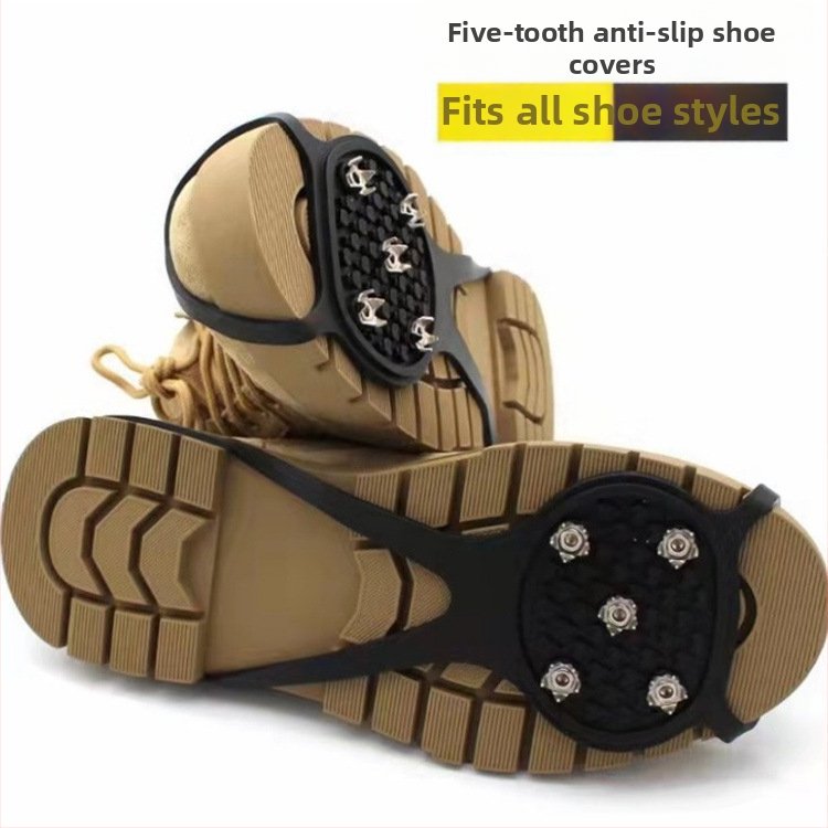 Ārējai lietošanai — piecu zobu ledus kliņģi apaviem — ūdensizturīgi, pret netīrumiem, viegli tīrāmi, moderna minimālisma dizains