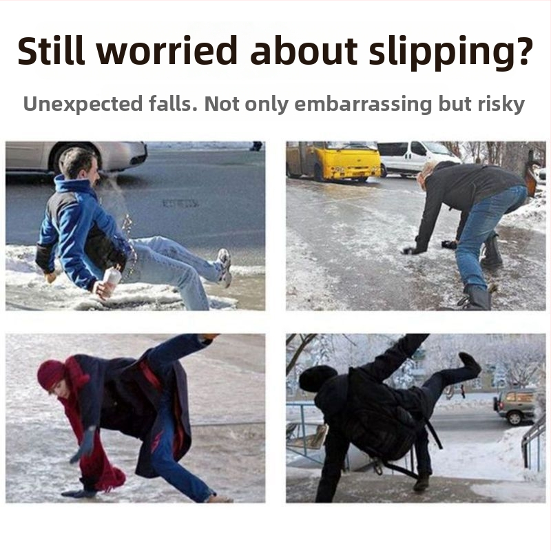 Ārējai lietošanai — piecu zobu ledus kliņģi apaviem — ūdensizturīgi, pret netīrumiem, viegli tīrāmi, moderna minimālisma dizains