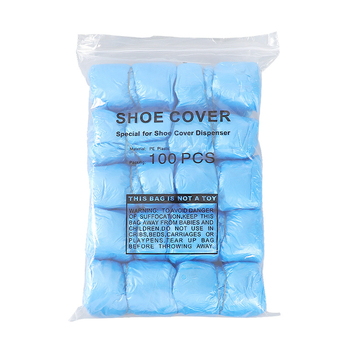 Cuișă în formă de T pentru mașina de acoperire a încălțămintei din țesătură nețesută, plastic îngroșat, impermeabil, cu logo imprimat, biodegradabil