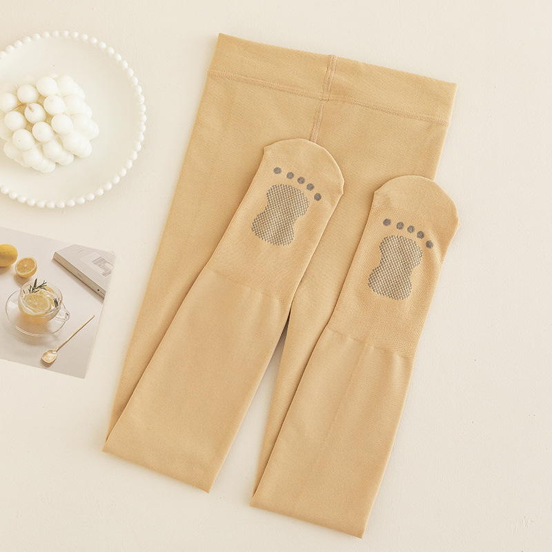 Colanți de dans pentru copii, interior catifelat pentru iarnă, groși, elastici și respirabili; principalul material nylon 90%; potriviți copiilor peste 8 ani.