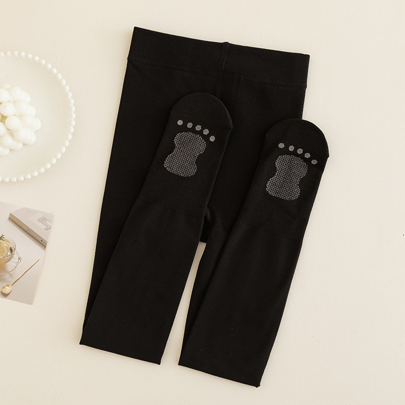 Colanți de dans pentru copii, interior catifelat pentru iarnă, groși, elastici și respirabili; principalul material nylon 90%; potriviți copiilor peste 8 ani.