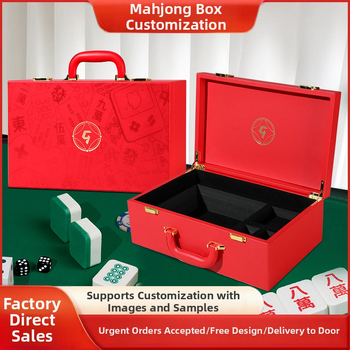 PU nahast karp žetoonidele ja lauamängudele, kohandatud kinkepakend, mudel 001, Sitong