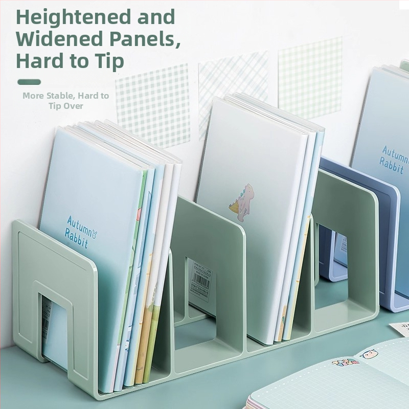 Plastmasas vertikālais failu turētājs ar četrām nodalēmām birojam