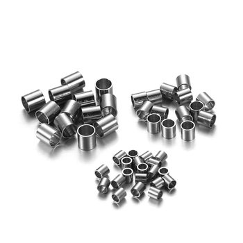 Tub poziționare din oțel inoxidabil pentru bijuterii DIY – tub mărgele turnat sub presiune și clemă de lanț