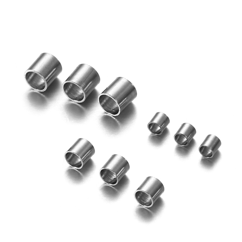 Tub poziționare din oțel inoxidabil pentru bijuterii DIY – tub mărgele turnat sub presiune și clemă de lanț