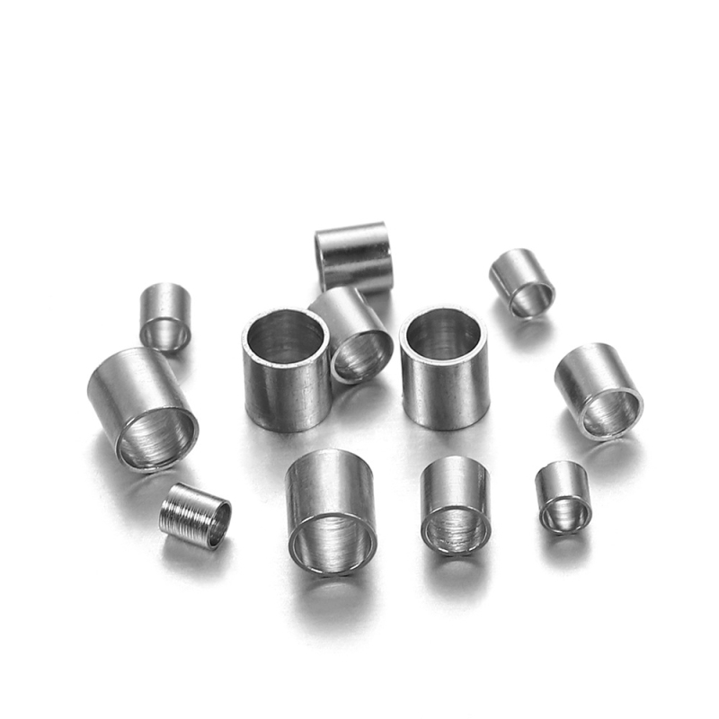 Tub poziționare din oțel inoxidabil pentru bijuterii DIY – tub mărgele turnat sub presiune și clemă de lanț