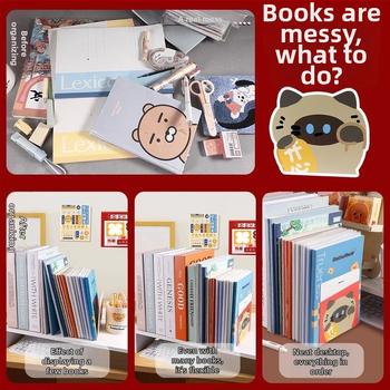 Deli Tb650 Metalo Knygų Laikiklis Stalui