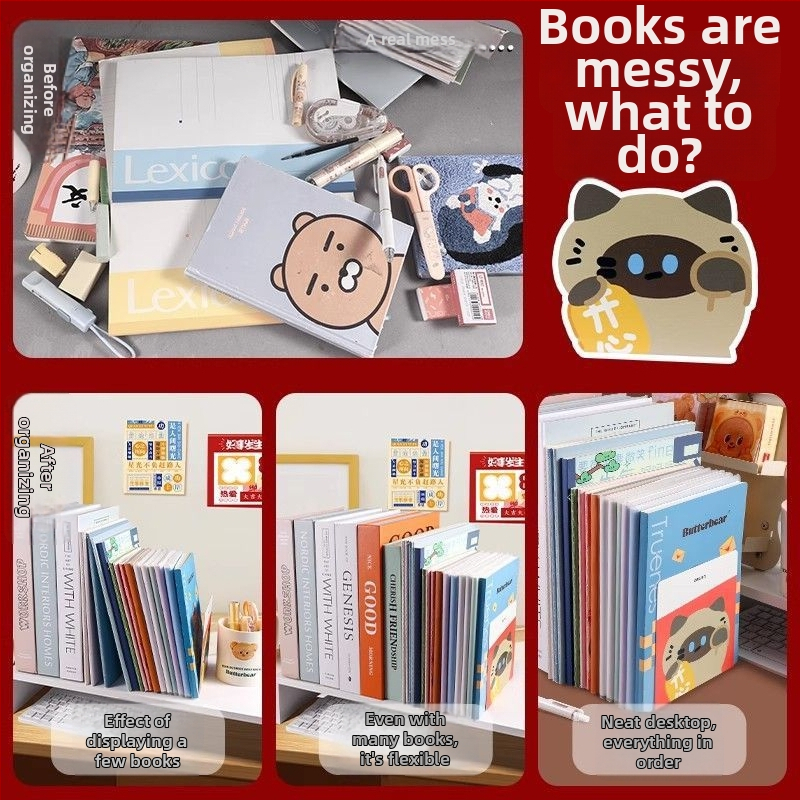 Deli Tb650 Metāla Grāmatu Turētājs galdam