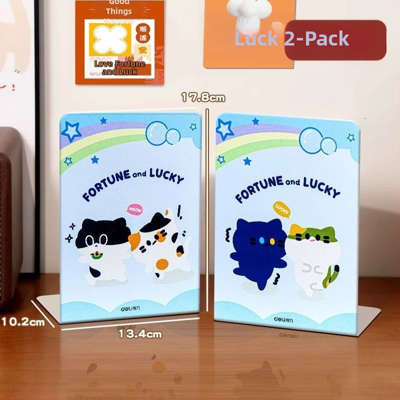 Deli Tb650 Metalo Knygų Laikiklis Stalui