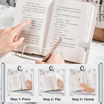 Metalinė skaitymo stovėklė su teleskopiniu reguliavimu ir nugaros atrama, modelis KBX-6229, prekės ženklas Kappa bear, medžiaga: metalas